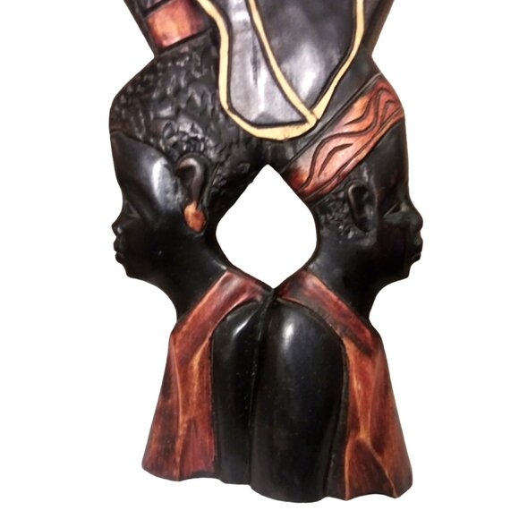 Vintage African Sculptural Wall Hanging , Home Decor, African Wood Carving, Art - Picture 16 of 16